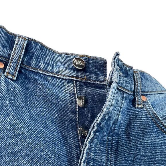 Anthropologie Betro Simone High Rise Wide Leg Button Fly Jeans Size 32 - Picture 11 of 14